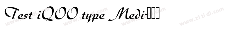Test iQOO type Medi字体转换